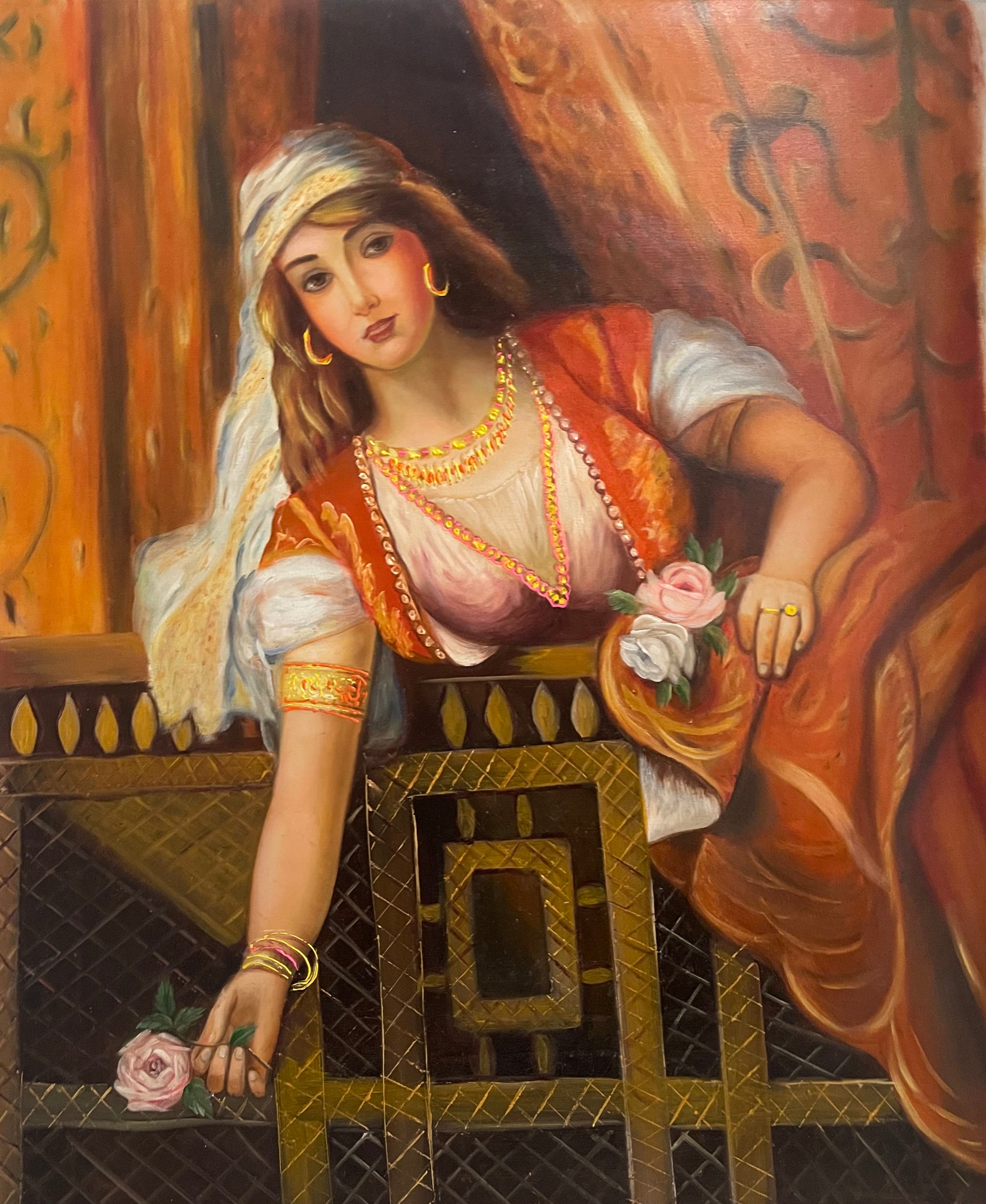 The Rose at the Lattice Window